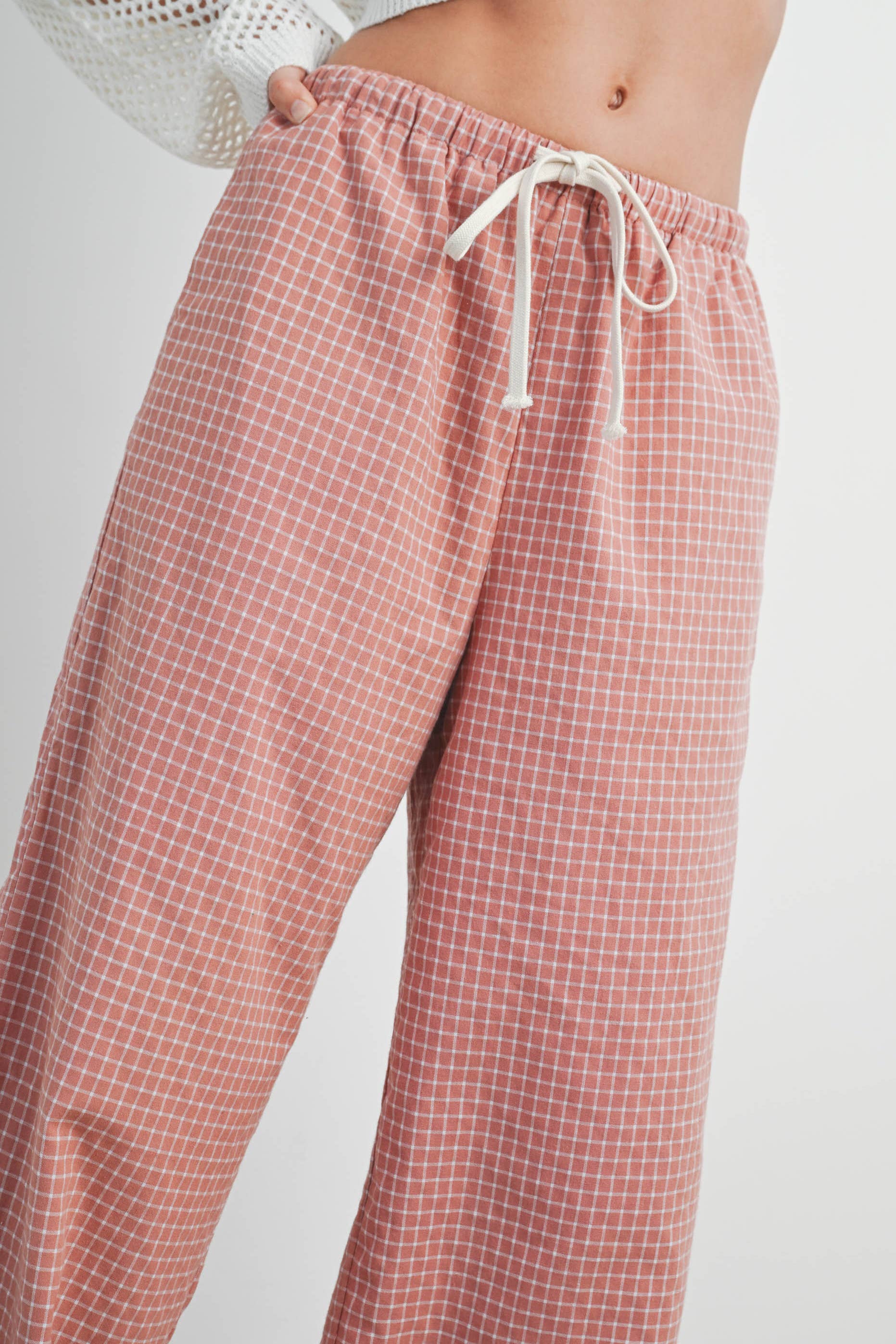 Rose Gingham Pants