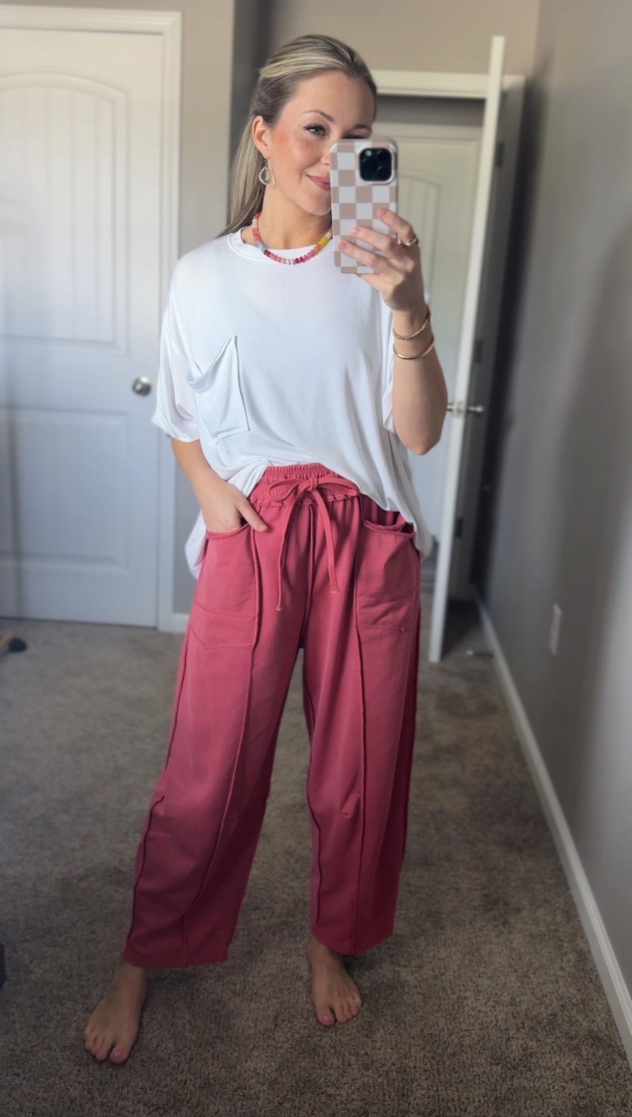 Rosy Retreat Pant
