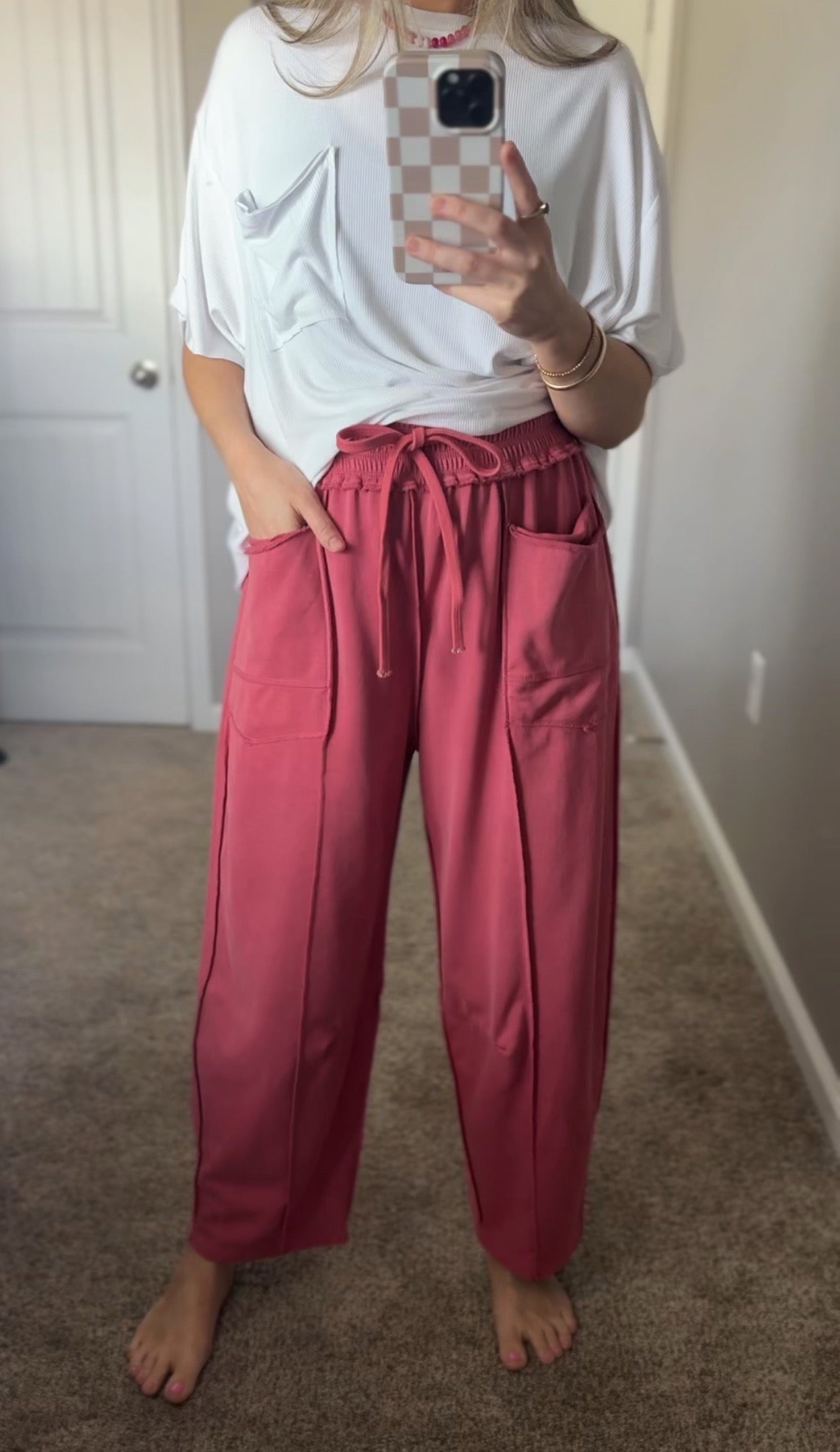 Rosy Retreat Pant
