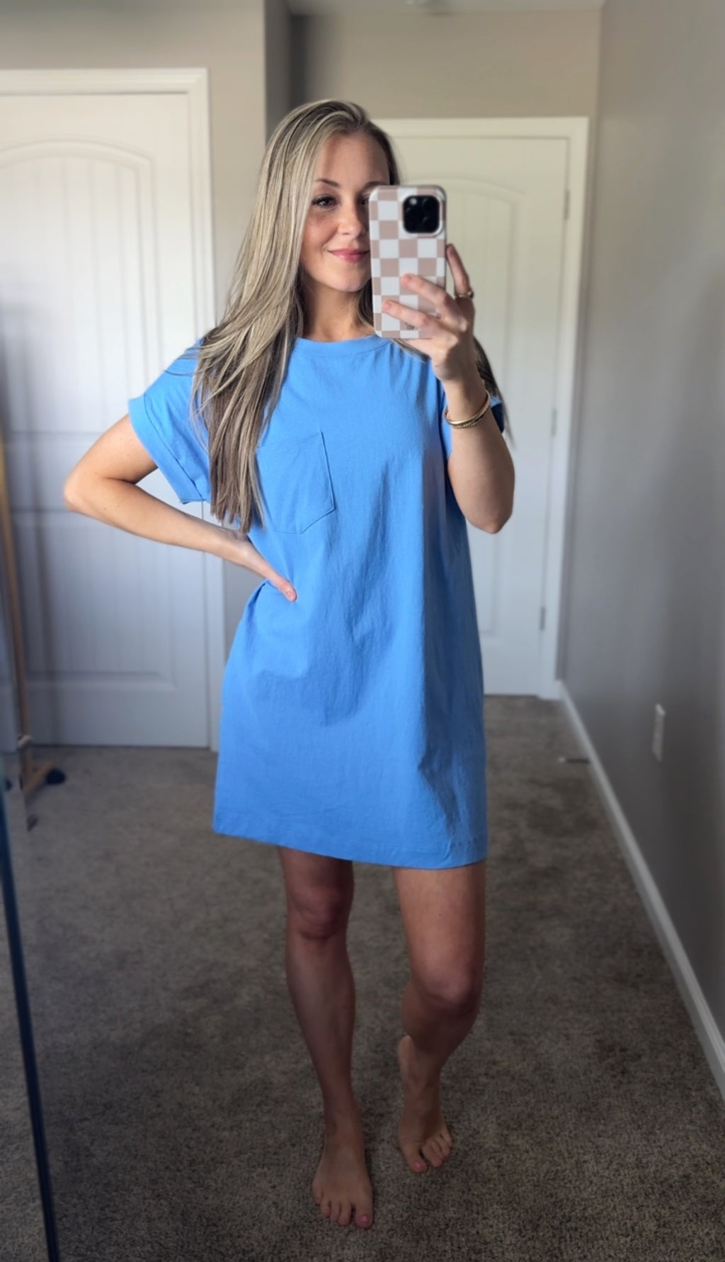 Blue Skies T-Shirt Dress
