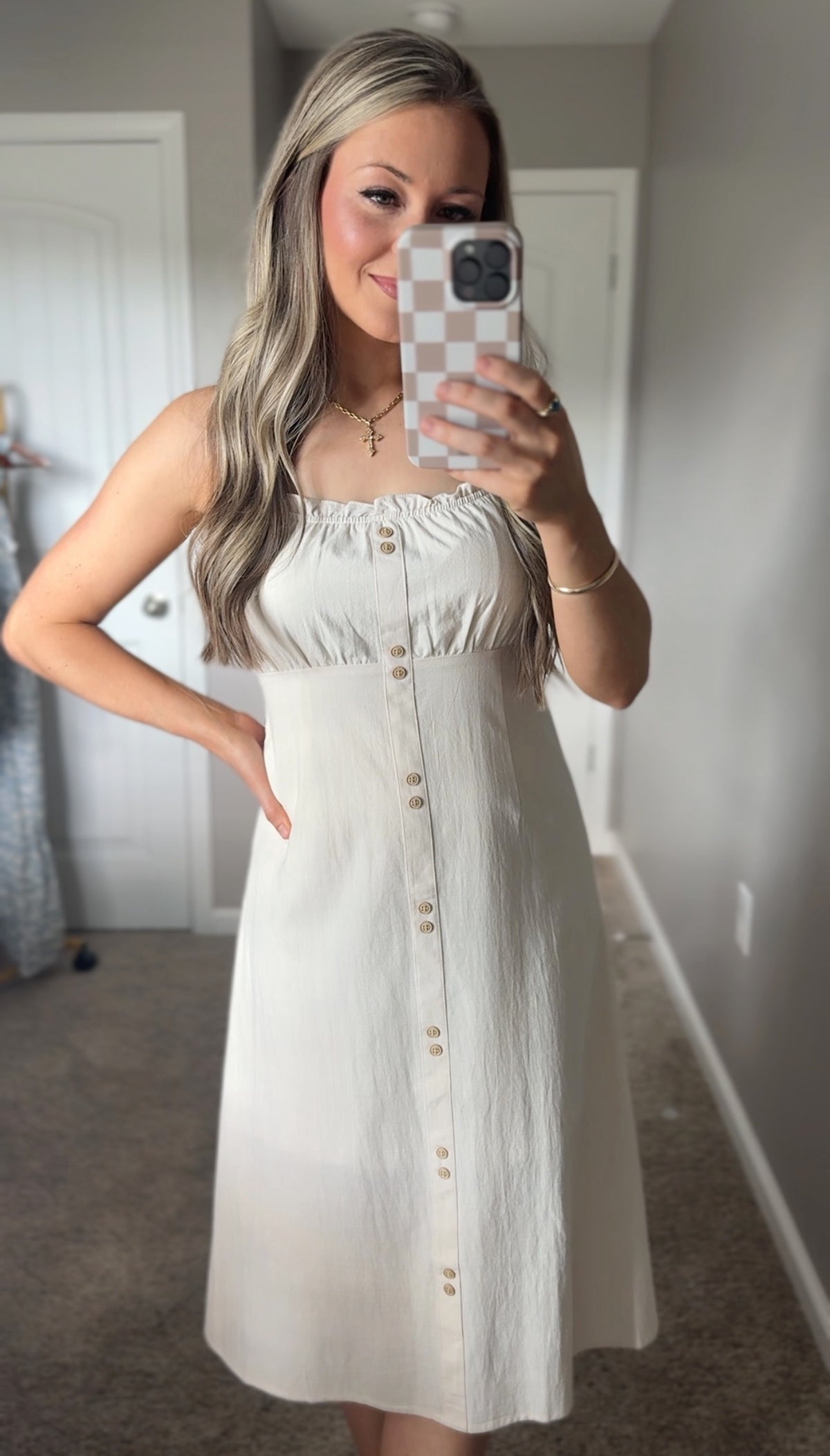 Golden Hour Linen Dress
