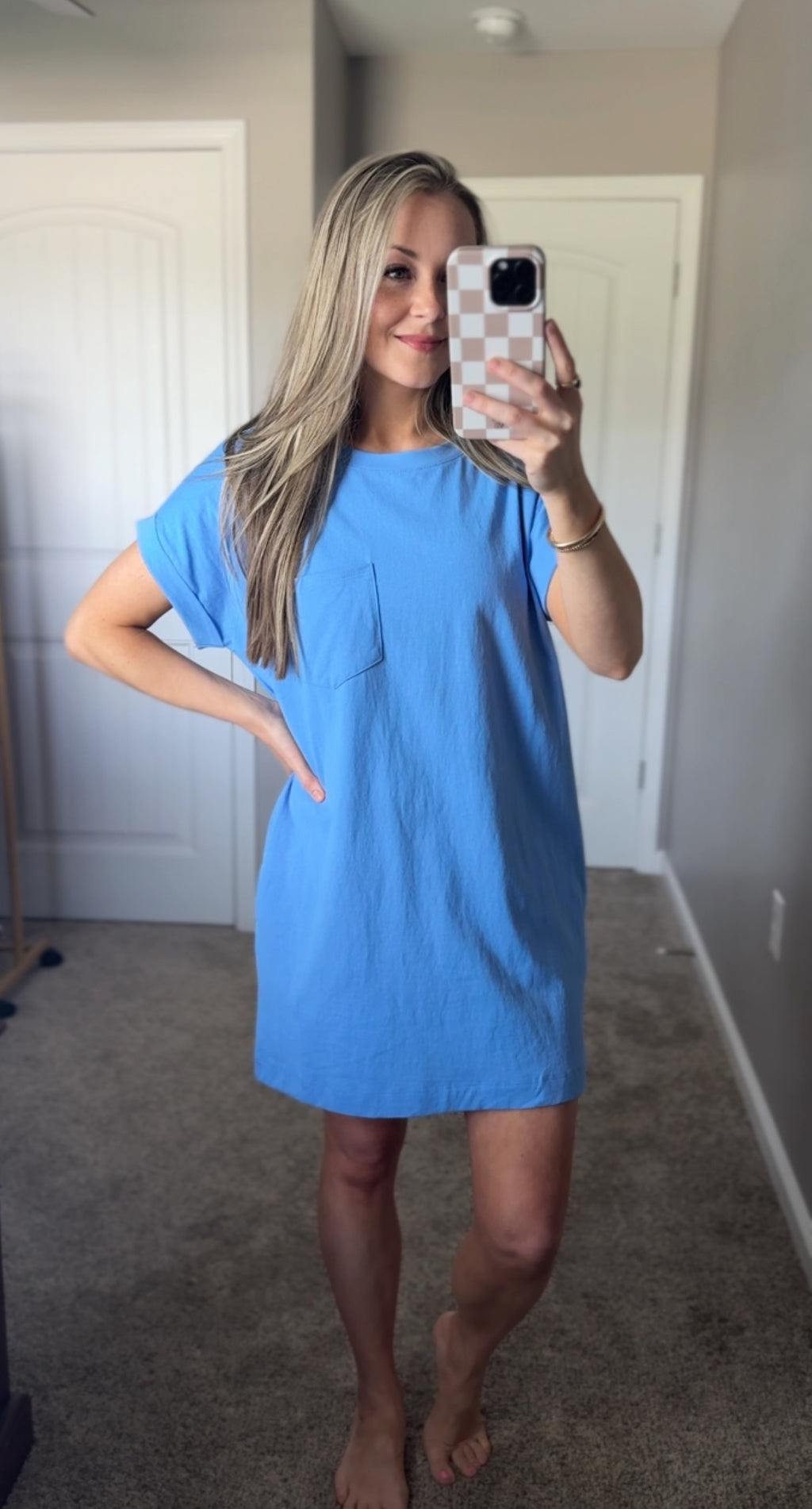 Blue Skies T-Shirt Dress